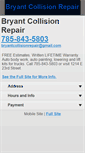 Mobile Screenshot of bryantcollisionrepair.com