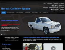 Tablet Screenshot of bryantcollisionrepair.com